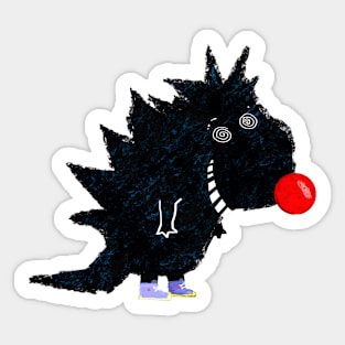 Mister Dinosaur Clown Sticker